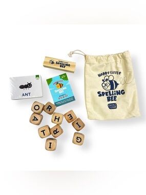 Kids Wooden Letter Game - Spelling Bee Set